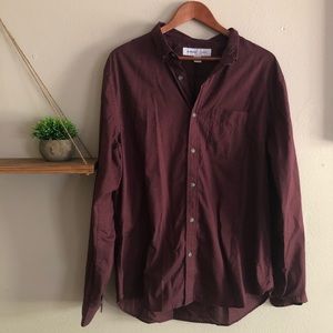 Slim Fit Long Sleeve Button Up Shirt